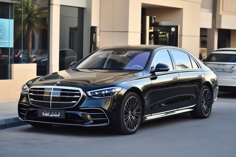 A mercedes s450 2023 car in front of a car